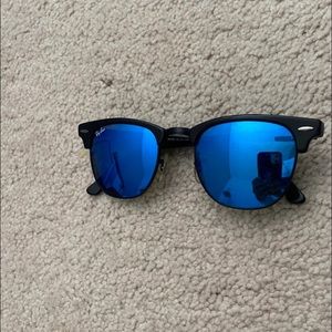 Club master blue lens ray ban sunglasses